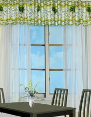 Комплект штор с ламбрекеном Лимон
